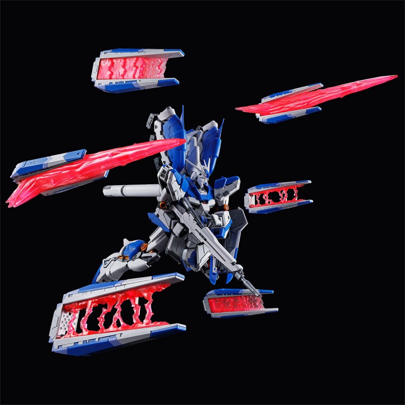 RG Hi-nu Gundam Hyper Mega Bazooka Launcher & Funnel Display Set